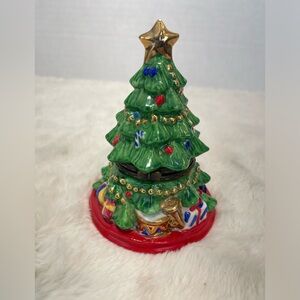Vintage 1998 Christmas tree trinket/jewelry box